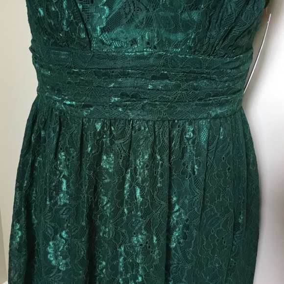 NWT $130 DECODE 1.8 Modcloth green lace dress 10 - Picture 3 of 7